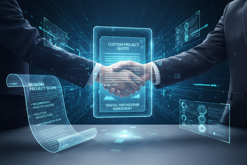 Custom project quote and consultation service for bespoke digital agency projects
